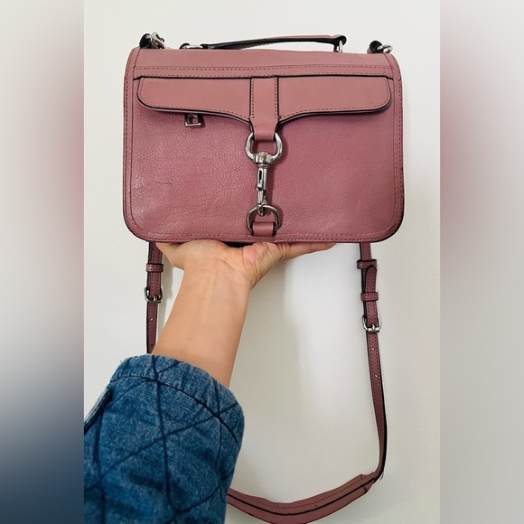 Rebecca Minkoff Bowery Crossbody Mauve Pink Satchel - Picture 1 of 3
